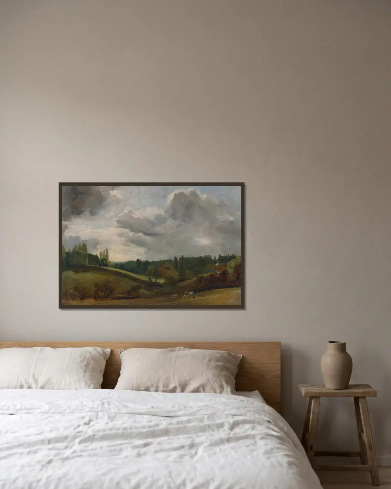 East Bergholt, John Constable w ramie na ścianie