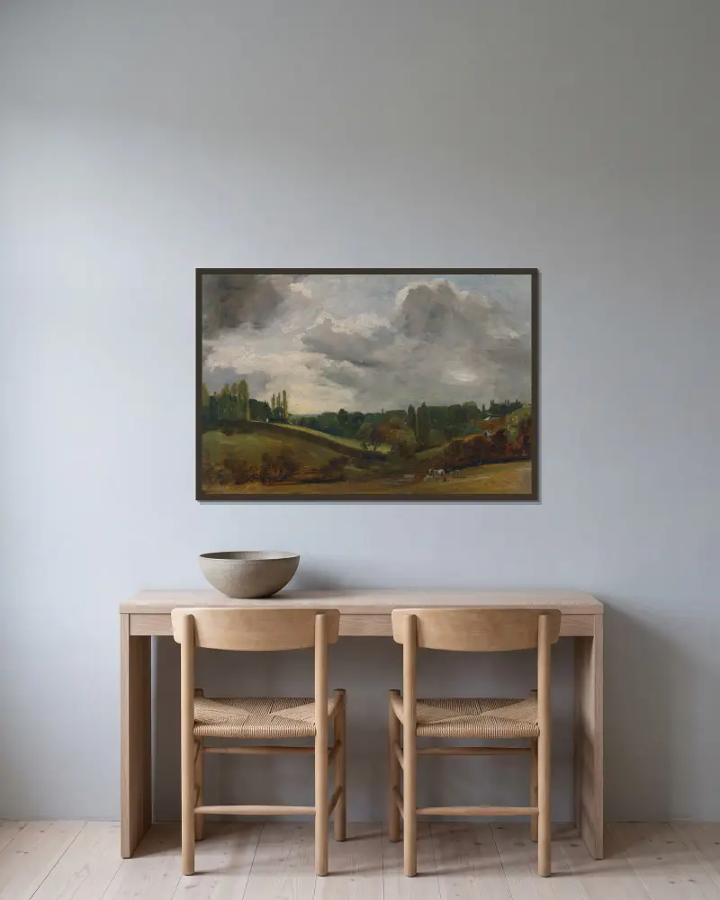 East Bergholt, John Constable w ramie na ścianie