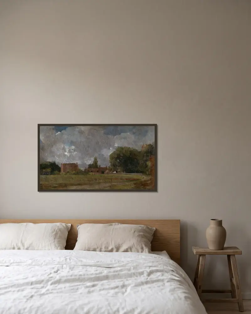 Golding Constable’s House, East Bergholt- the Artist’s birthplace av John Constable inramad på en vägg