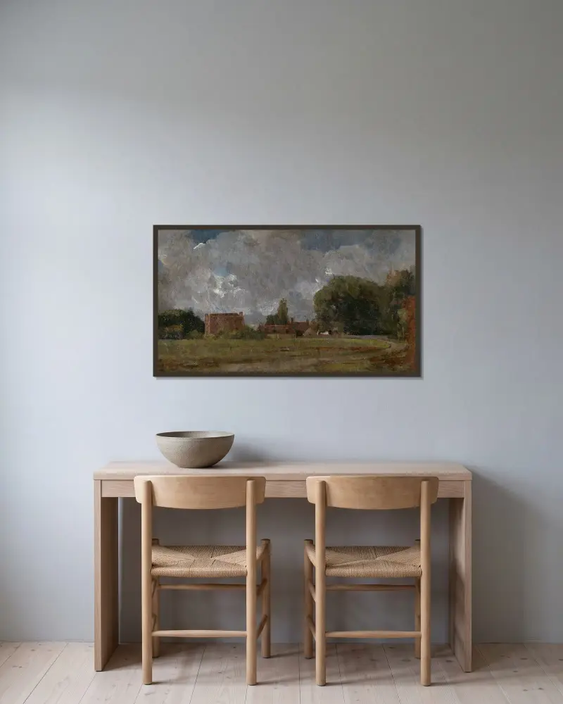 Golding Constable’s House, East Bergholt- the Artist’s birthplace av John Constable inramad på en vägg