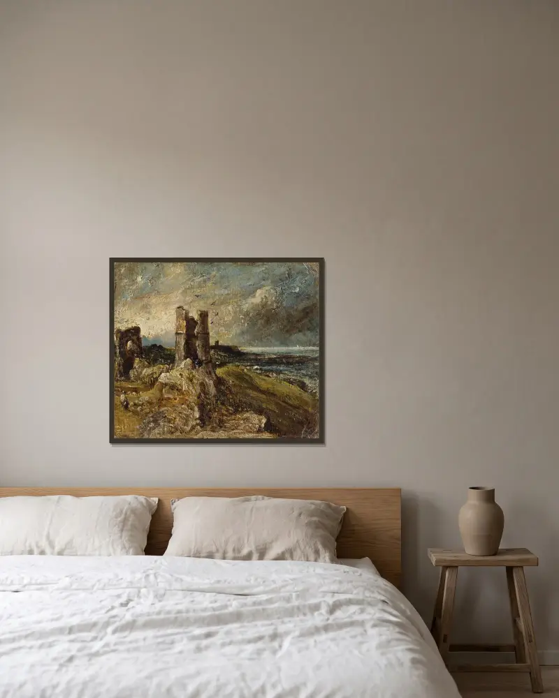 Zamek Hadleigh, John Constable w ramie na ścianie