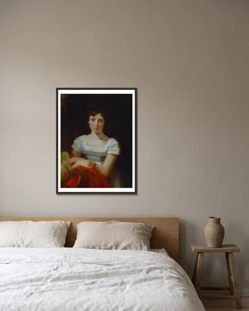Mary Freer, John Constable v rámu na stěně