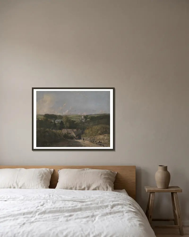 Osmington Village, John Constable v rámu na stěně