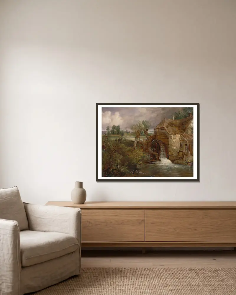 Parham Mill, Gillingham, John Constable v rámu na stěně