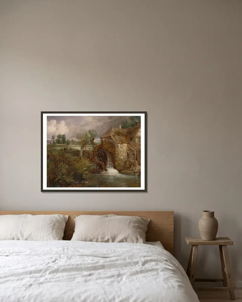 Parham Mill, Gillingham, John Constable v rámu na stěně