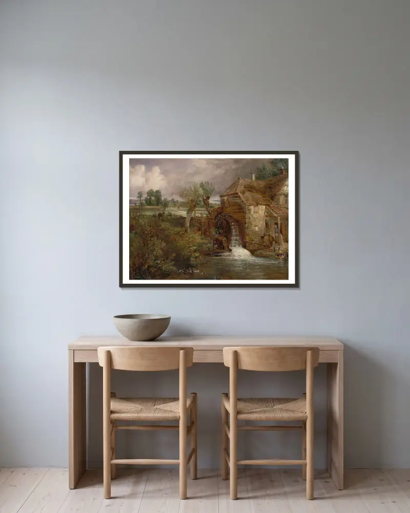 Parham Mill, Gillingham, John Constable v rámu na stěně