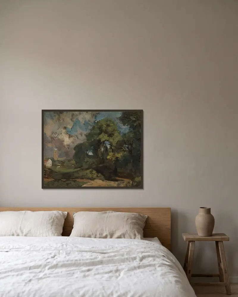 Stoke-by-Nayland, John Constable v rámu na stěně