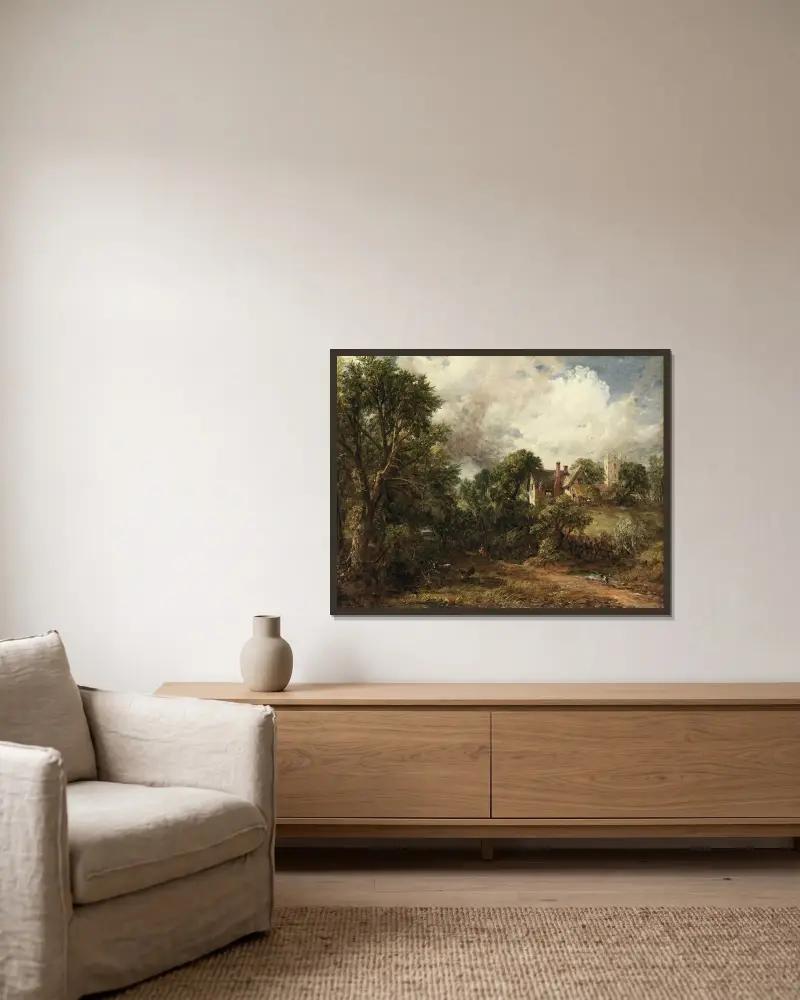 Prästgården, John Constable v rámu na stěně