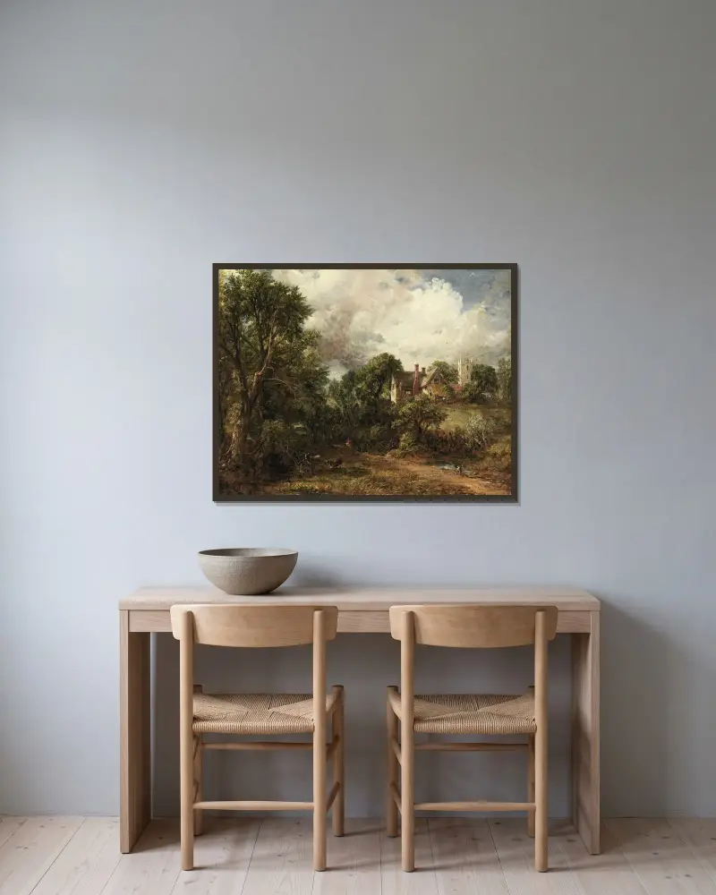 Prästgården, John Constable v rámu na stěně