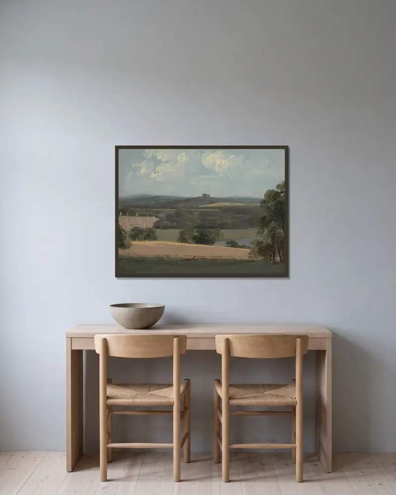 Trentham Park, John Constable v rámu na stěně