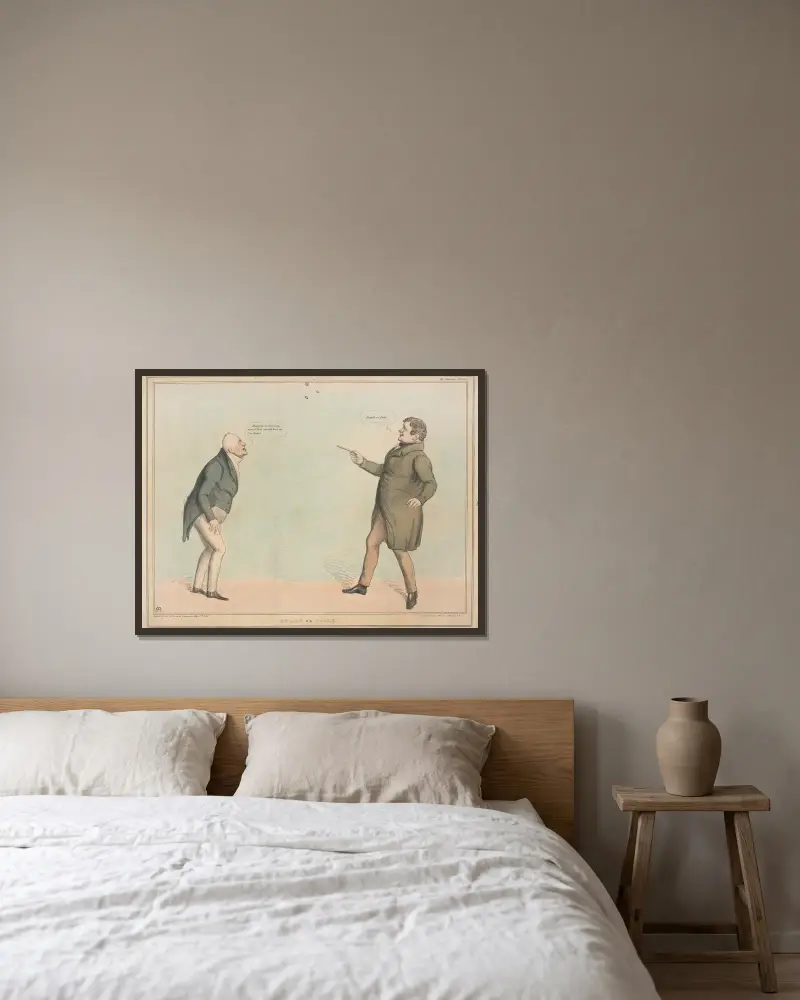 Hlava nebo orel, John Doyle v rámu na stěně