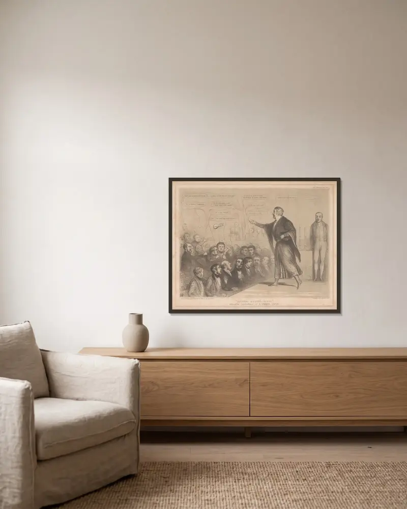 ‘Soirées mysterieuses’. Fantastisk föreställning på St. Stephen’s teater av John Doyle inramad på en vägg