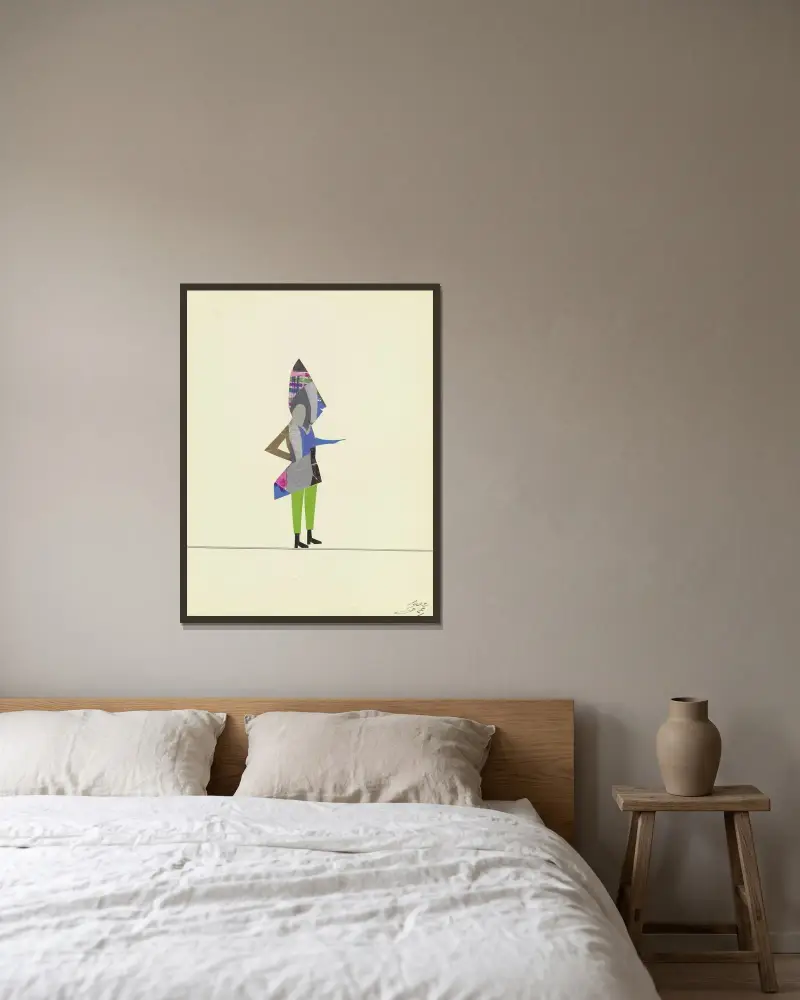 Untitled av John Elsas inramad på en vägg