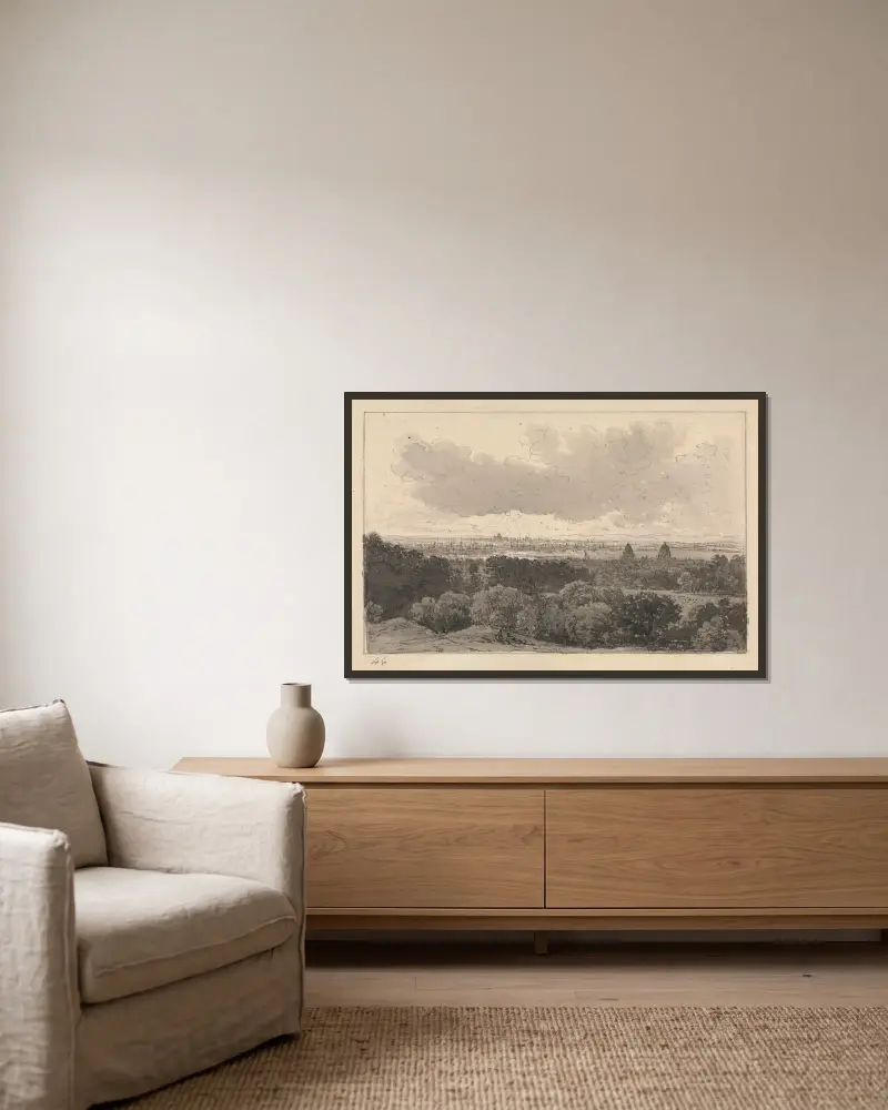 Greenwich von John Glover gerahmt an einer Wand