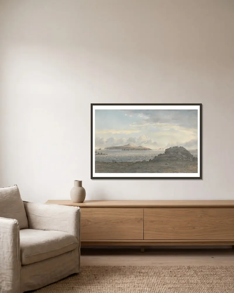 St. Davids Head, Pembrokeshire, John Glover v rámu na stěně