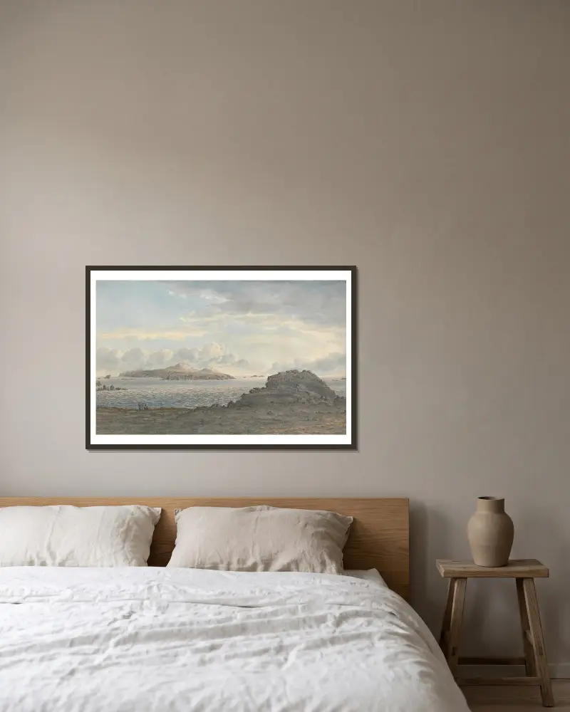 St. Davids Head, Pembrokeshire, John Glover v rámu na stěně