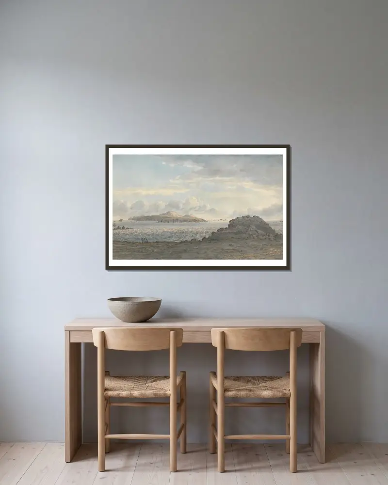 St. Davids Head, Pembrokeshire, John Glover v rámu na stěně