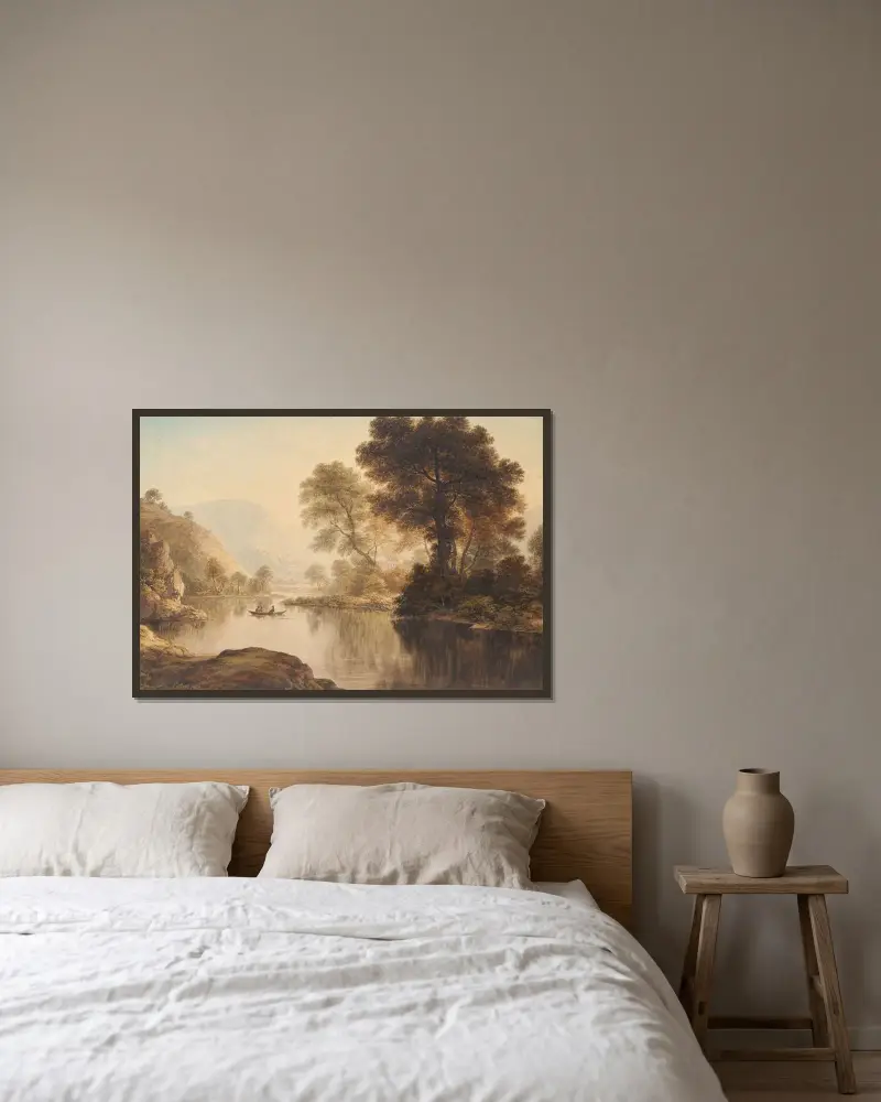 Windermere von John Glover gerahmt an einer Wand