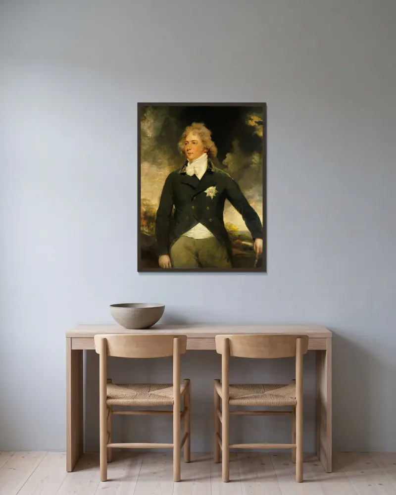 Georg IV. als Prinz von Wales von John Hoppner gerahmt an einer Wand