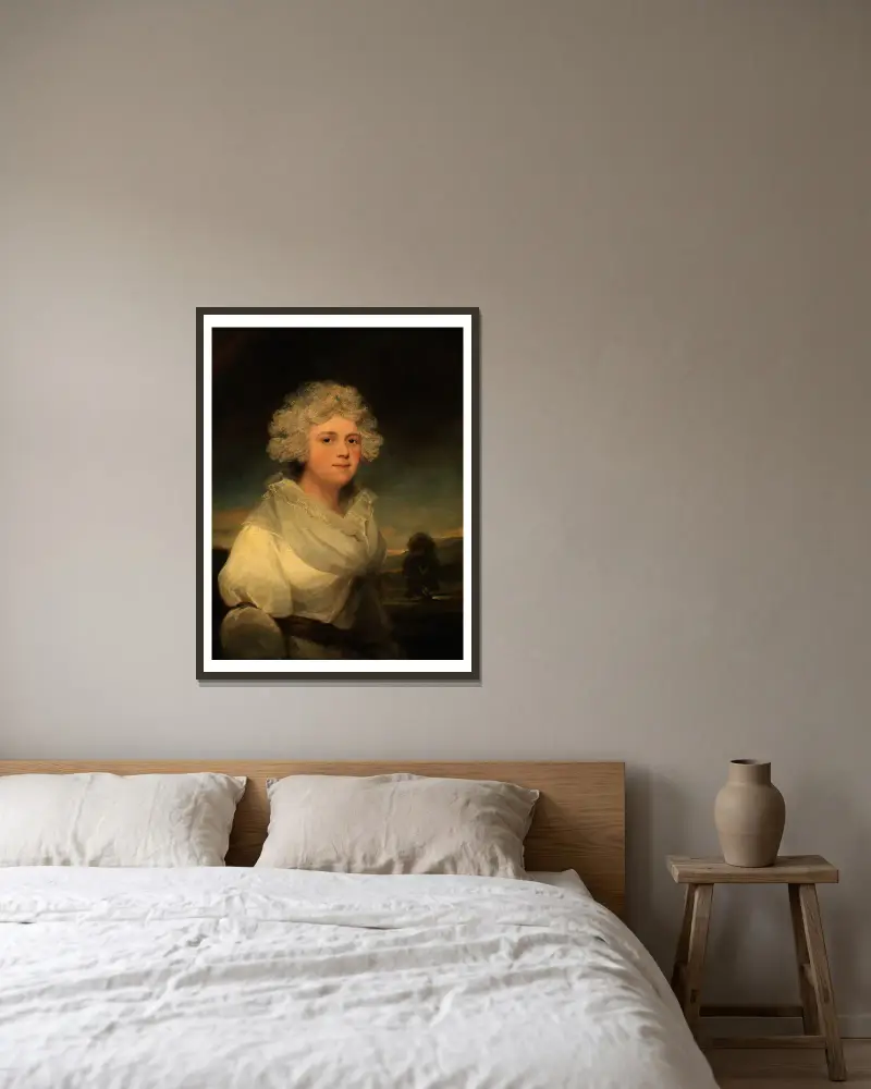 Mrs. Abington, John Hoppner v rámu na stěně