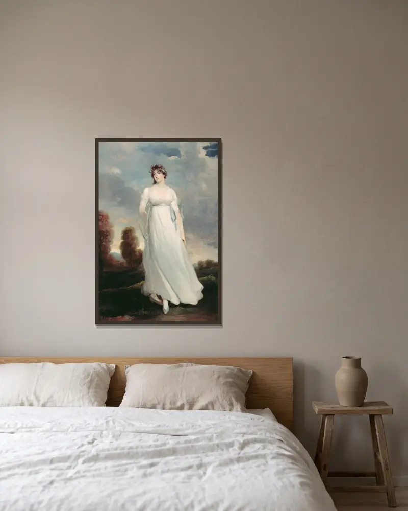 Mrs. Dottin, John Hoppner v rámu na stěně