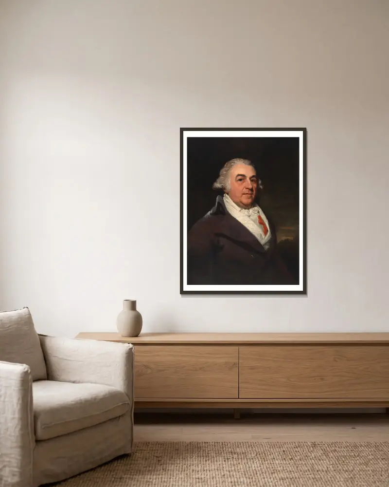 Richard Bache von John Hoppner gerahmt an einer Wand
