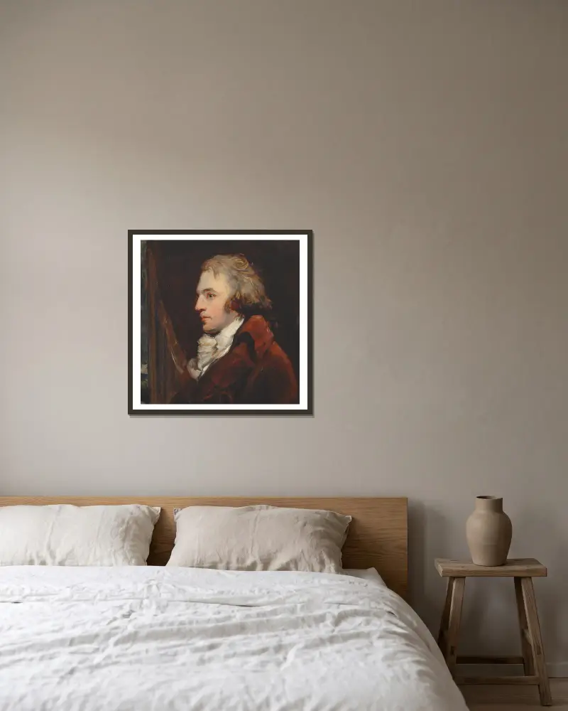Autoportrét, John Hoppner v rámu na stěně
