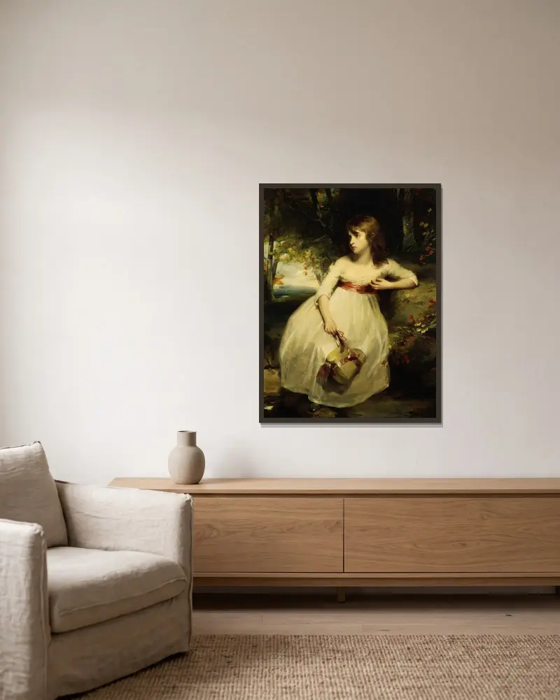 Malý zahradník, John Hoppner v rámu na stěně