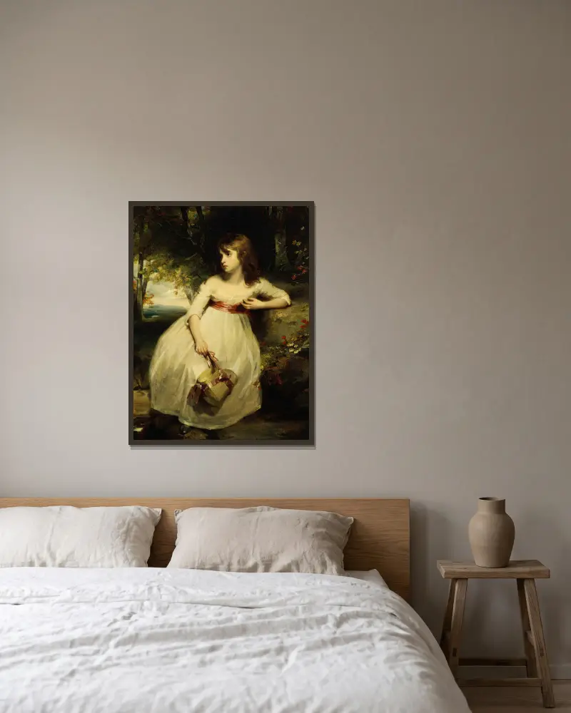 Malý zahradník, John Hoppner v rámu na stěně