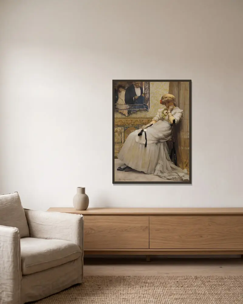 Po tanci, Sir John Lavery v rámu na stěně