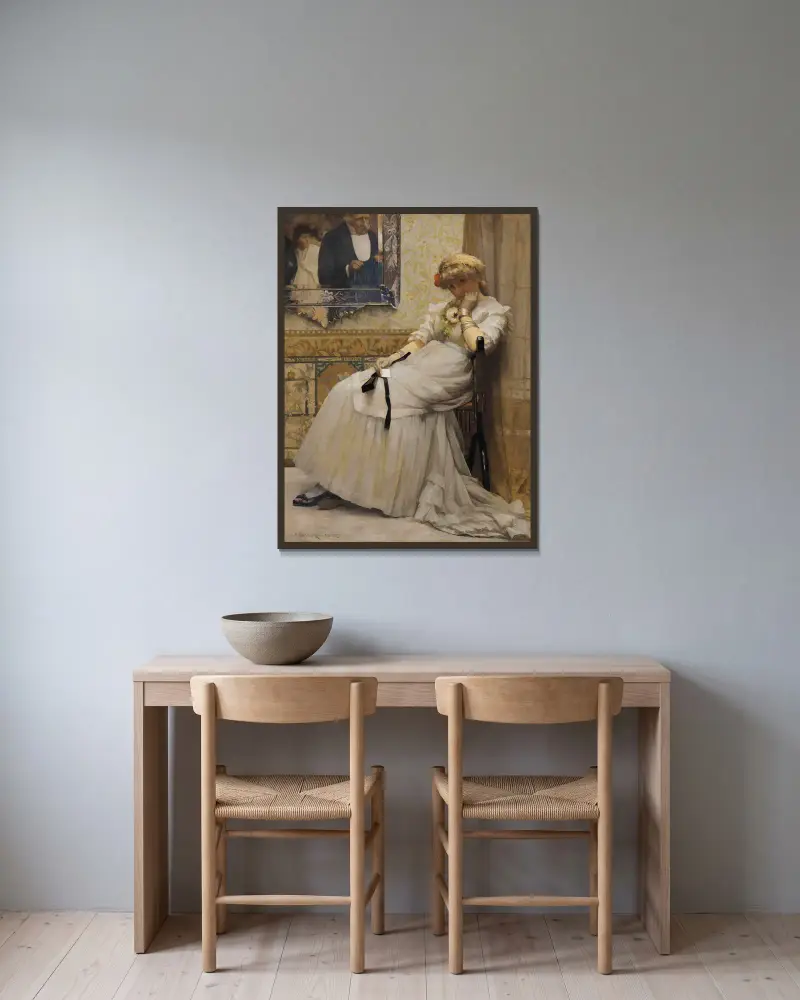 Po tanci, Sir John Lavery v rámu na stěně