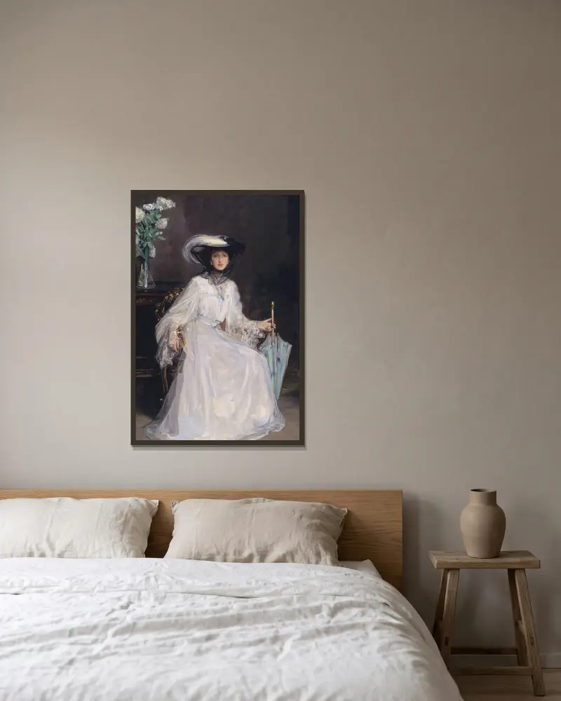 Evelyn Farquhar von Sir John Lavery gerahmt an einer Wand