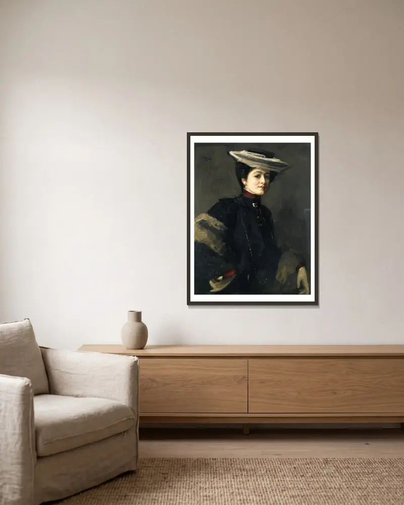 La Marseillaise von Sir John Lavery gerahmt an einer Wand