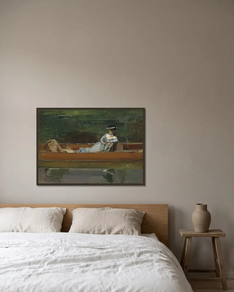 Sommar av Sir John Lavery inramad på en vägg