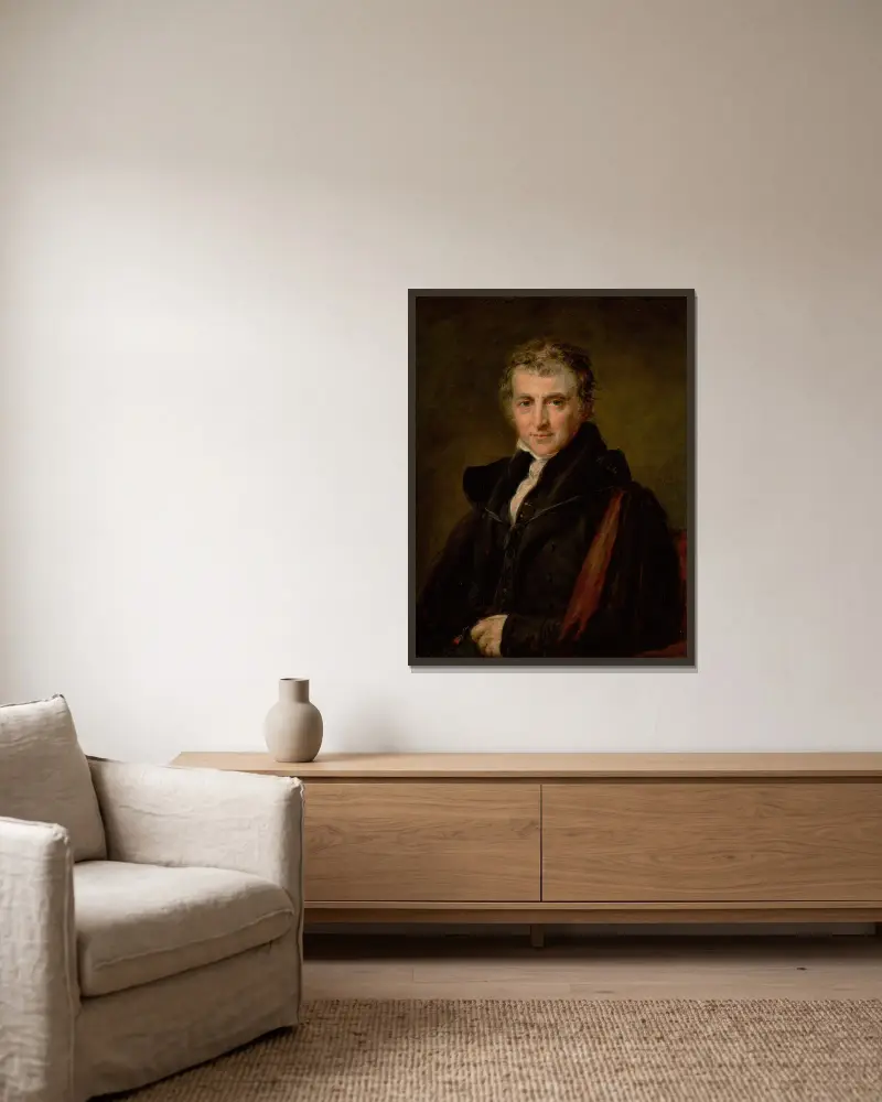 Augustus Wall Callcott, R.A., John Linnell v rámu na stěně