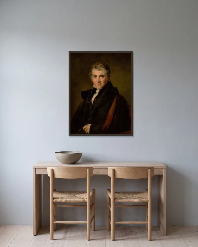 Augustus Wall Callcott, R.A., John Linnell v rámu na stěně