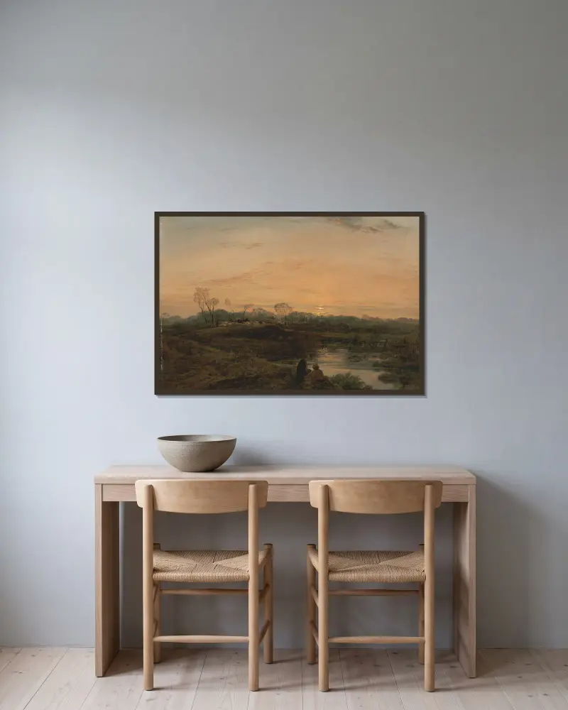 Wieczór, Bayswater, John Linnell w ramie na ścianie