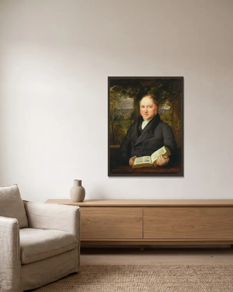 John Varley von John Linnell gerahmt an einer Wand