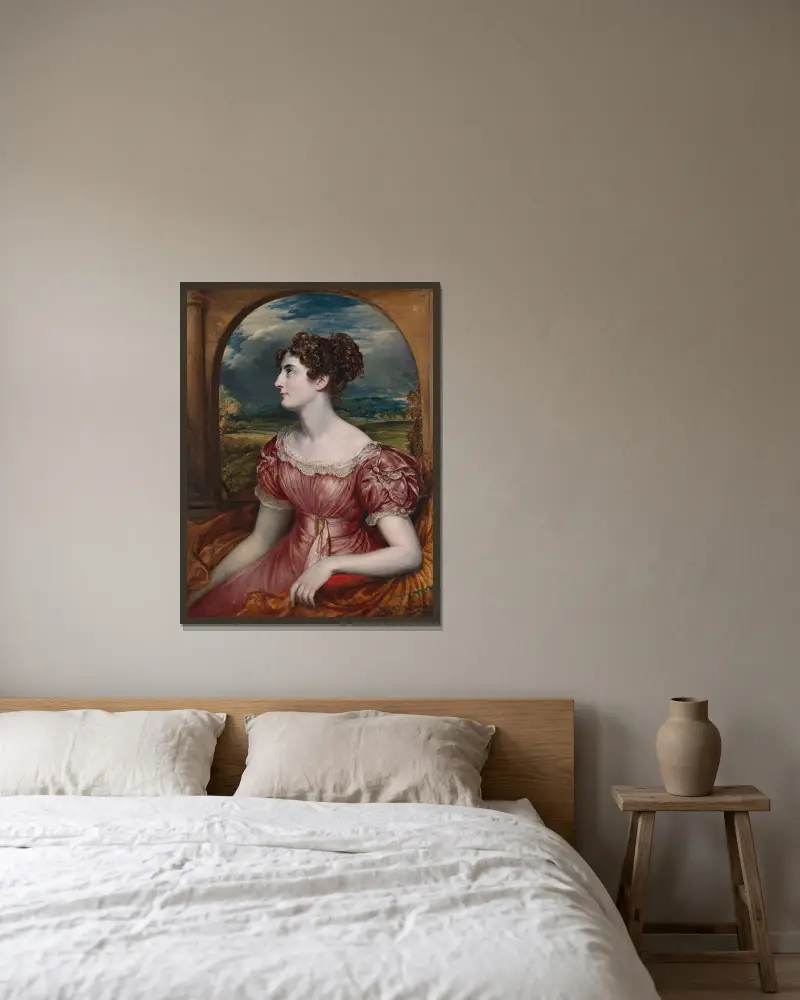 Miss Puxley, John Linnell v rámu na stěně
