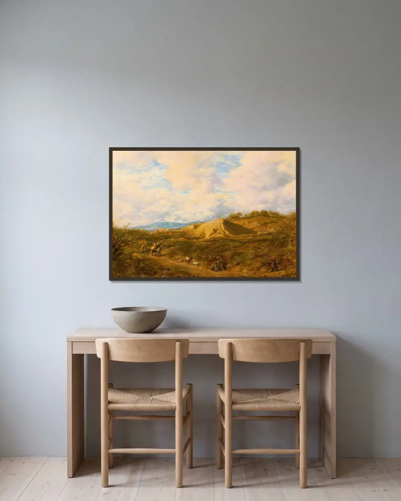 Redhill Common, Surrey, John Linnell v rámu na stěně
