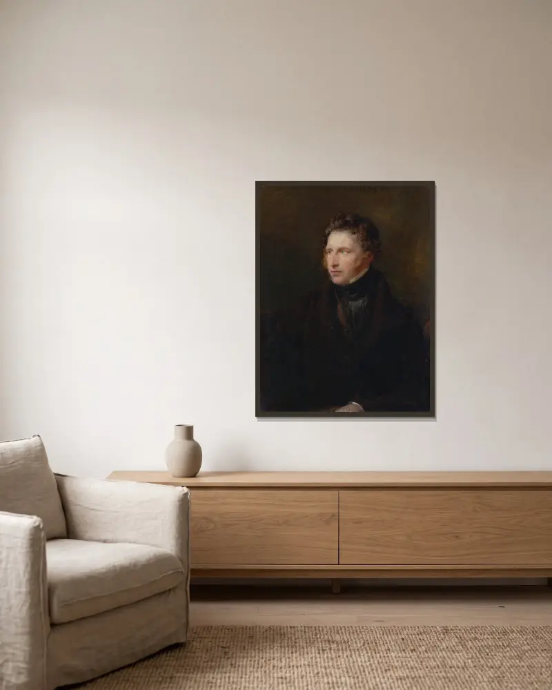 William Collins, R.A., John Linnell v rámu na stěně