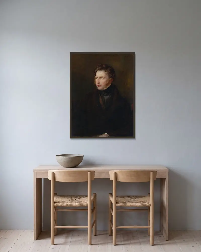 William Collins, R.A., John Linnell v rámu na stěně