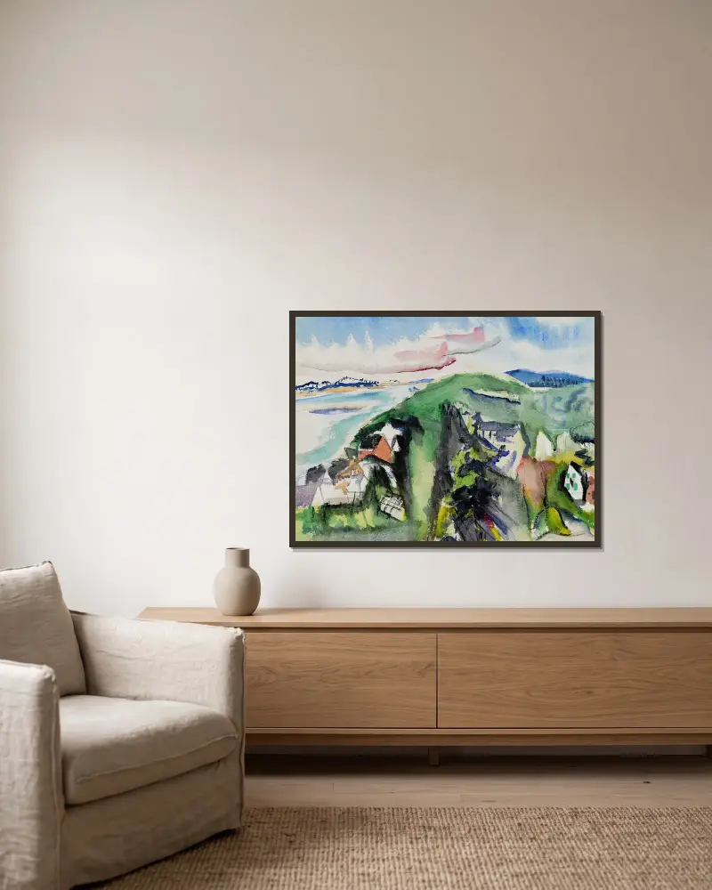 Deer Isle, Maine von John Marin gerahmt an einer Wand