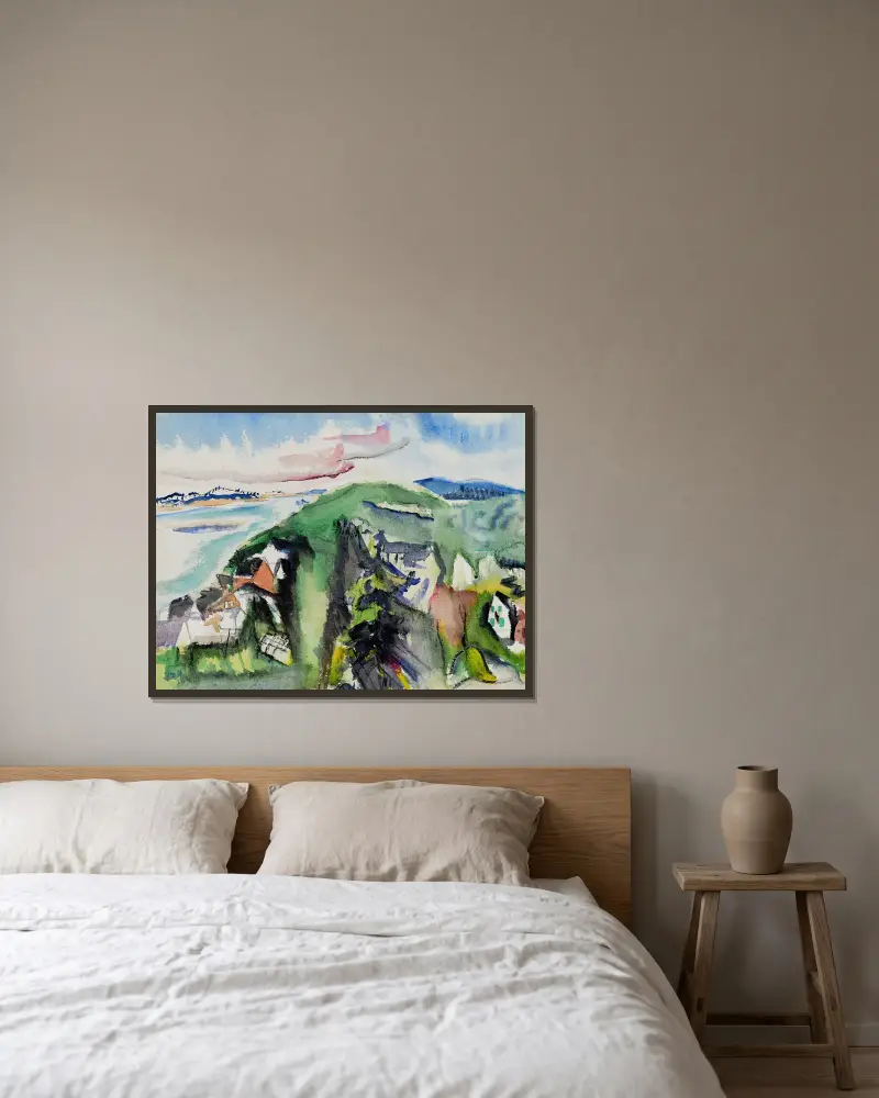 Deer Isle, Maine von John Marin gerahmt an einer Wand