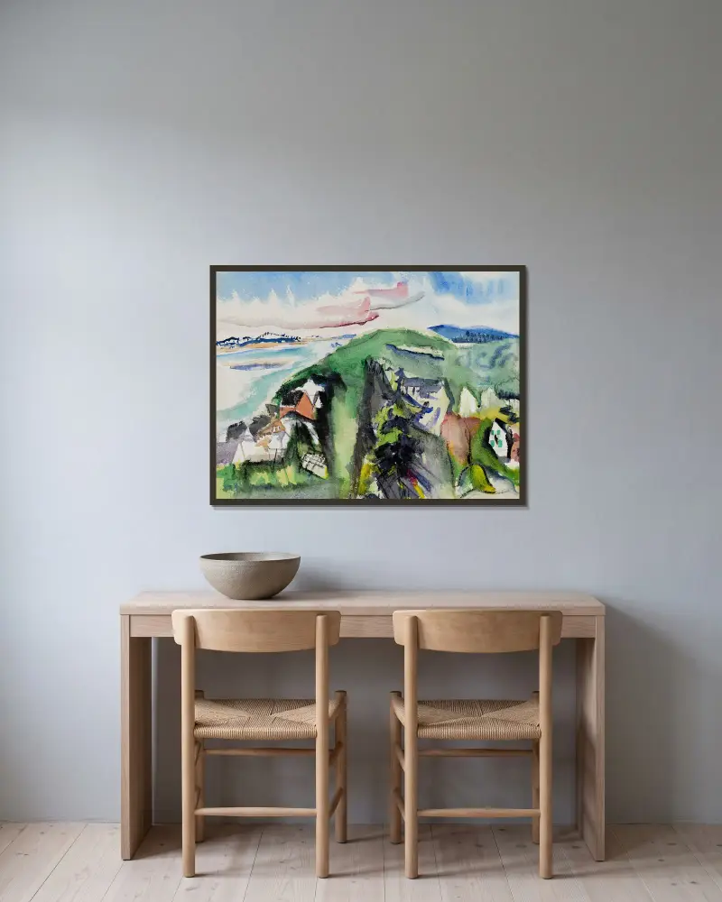 Deer Isle, Maine von John Marin gerahmt an einer Wand