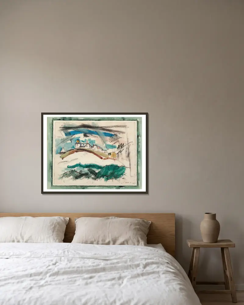 Leuchtturm, Stonington, Maine von John Marin gerahmt an einer Wand