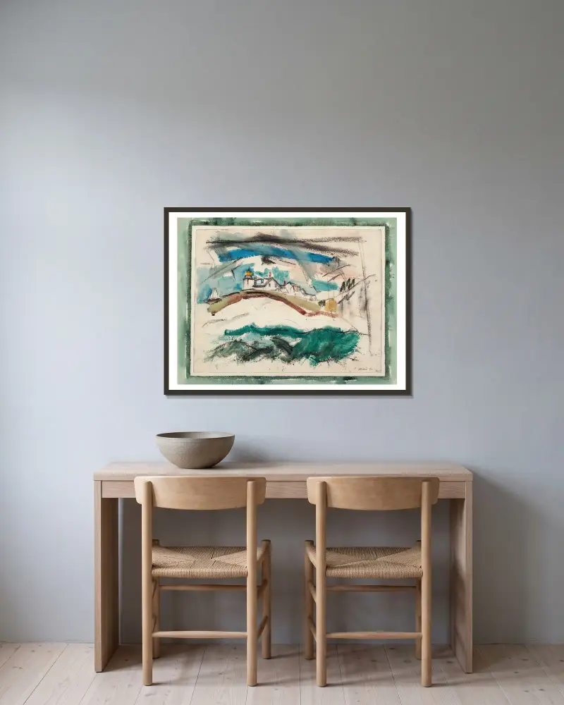 Leuchtturm, Stonington, Maine von John Marin gerahmt an einer Wand