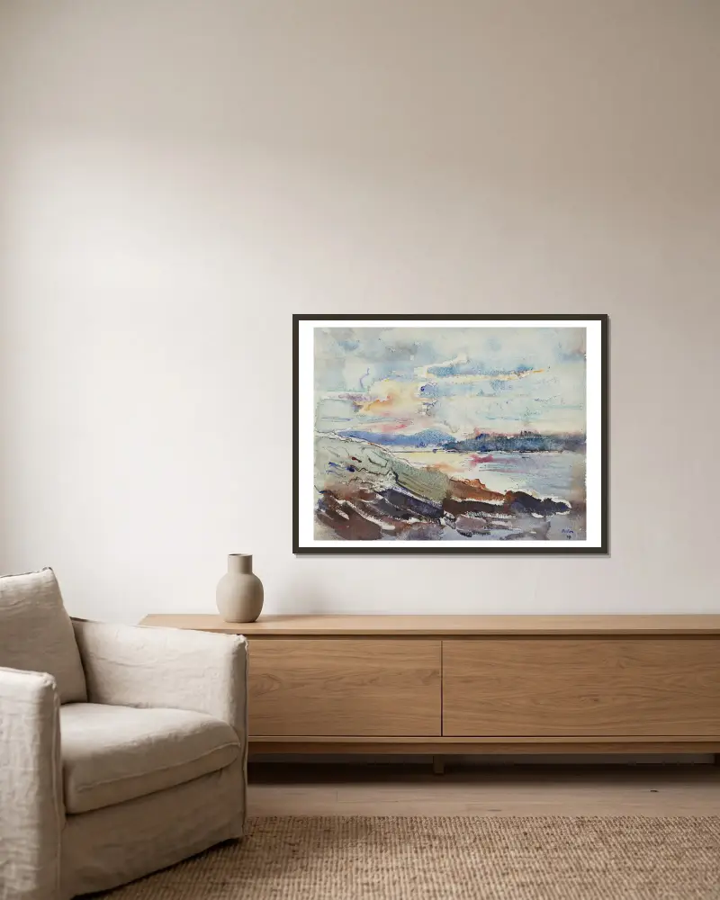 West Point, Maine, 1914 – Nr. 2 von John Marin gerahmt an einer Wand