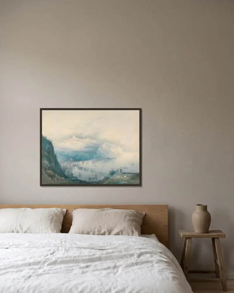 Dover av John Martin inramad på en vägg