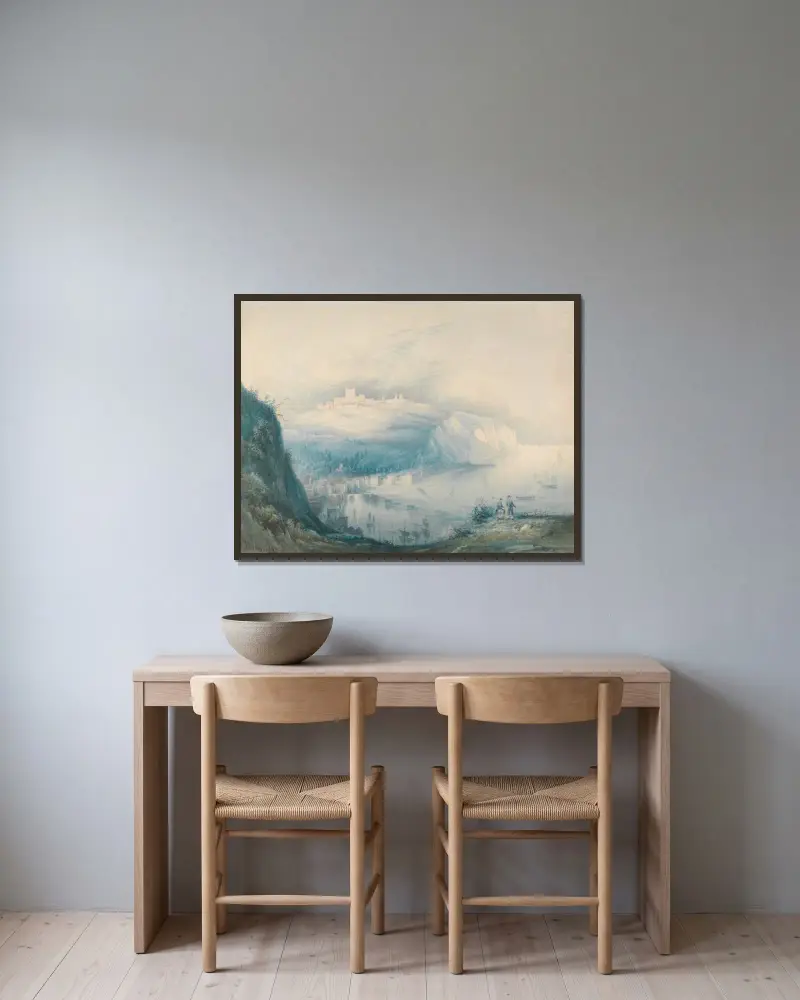 Dover av John Martin inramad på en vägg